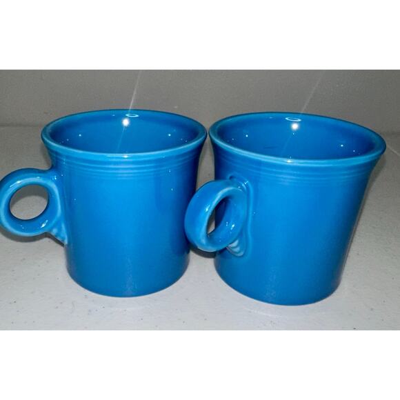 FIestaware Peacock Blue 12 oz Coffee Mug - Picture 1 of 7